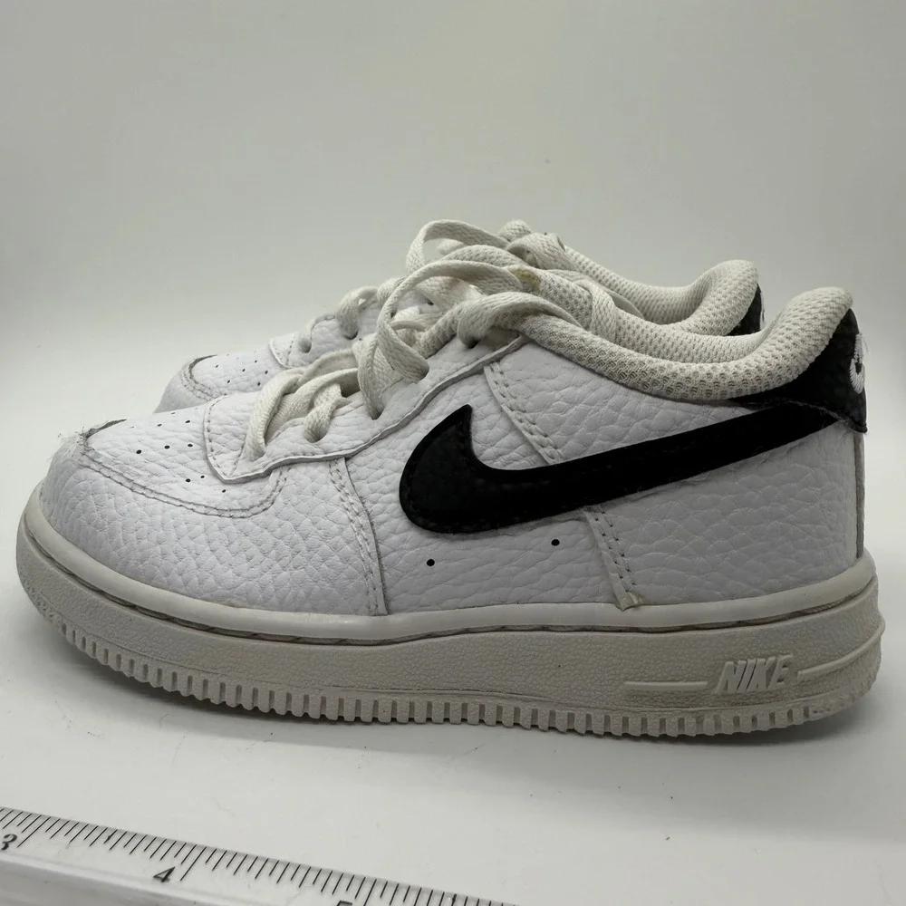 Nike Air Force 1 Low Toddler Shoes White Black Cz1691 100 Size 9c Sneakers Child